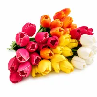 Artificial Tulip Flower | Realistic Faux Tulips for Home & Wedding Decor – Image 1