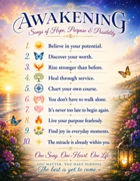 2. Awakening Affirmation Poster Size 8.5" x 11"2  – Image 1
