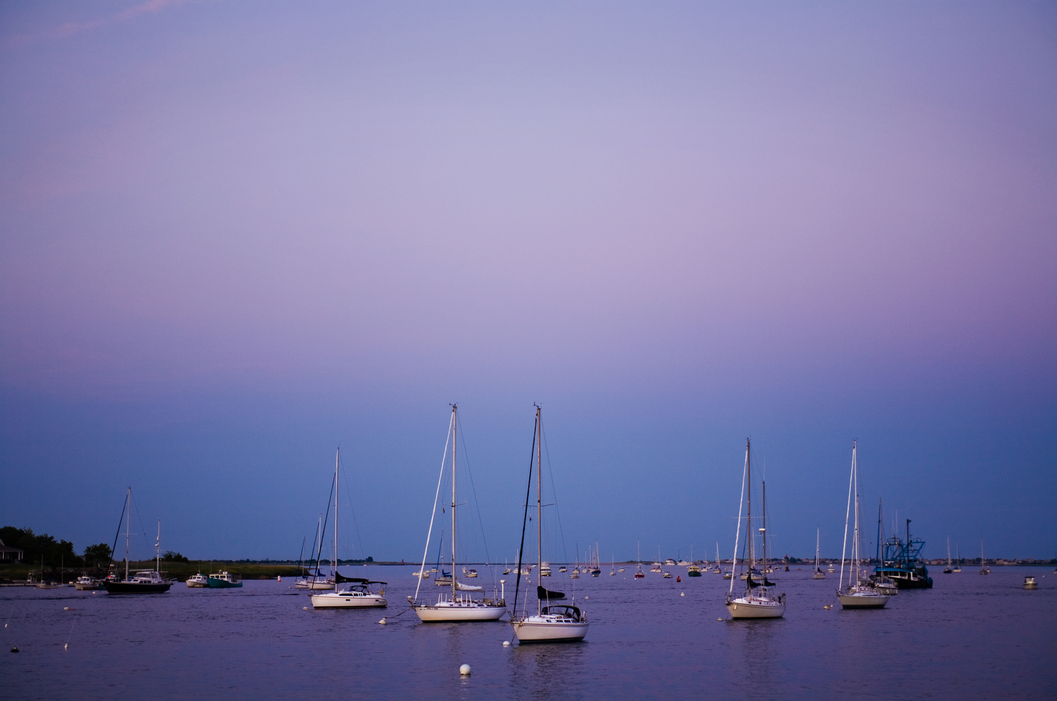 NEWBURYPORT HARBOR – Sunset, Merrimack River, Newburyport, MA – full frame print – Image 1