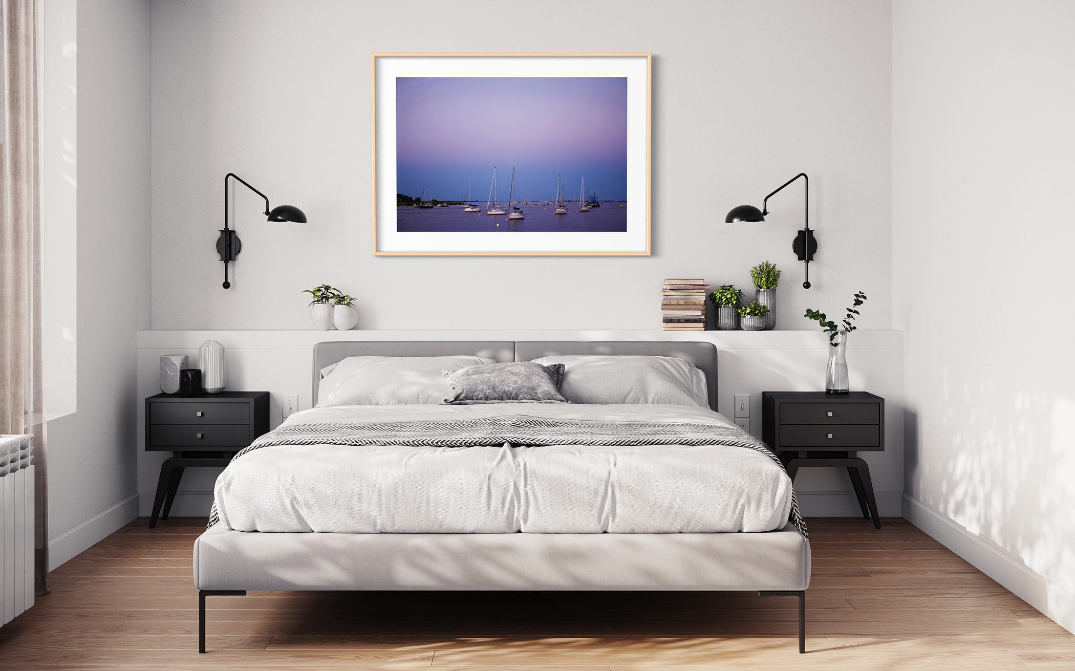 NEWBURYPORT HARBOR – Sunset, Merrimack River, Newburyport, MA – full frame print – Image 3