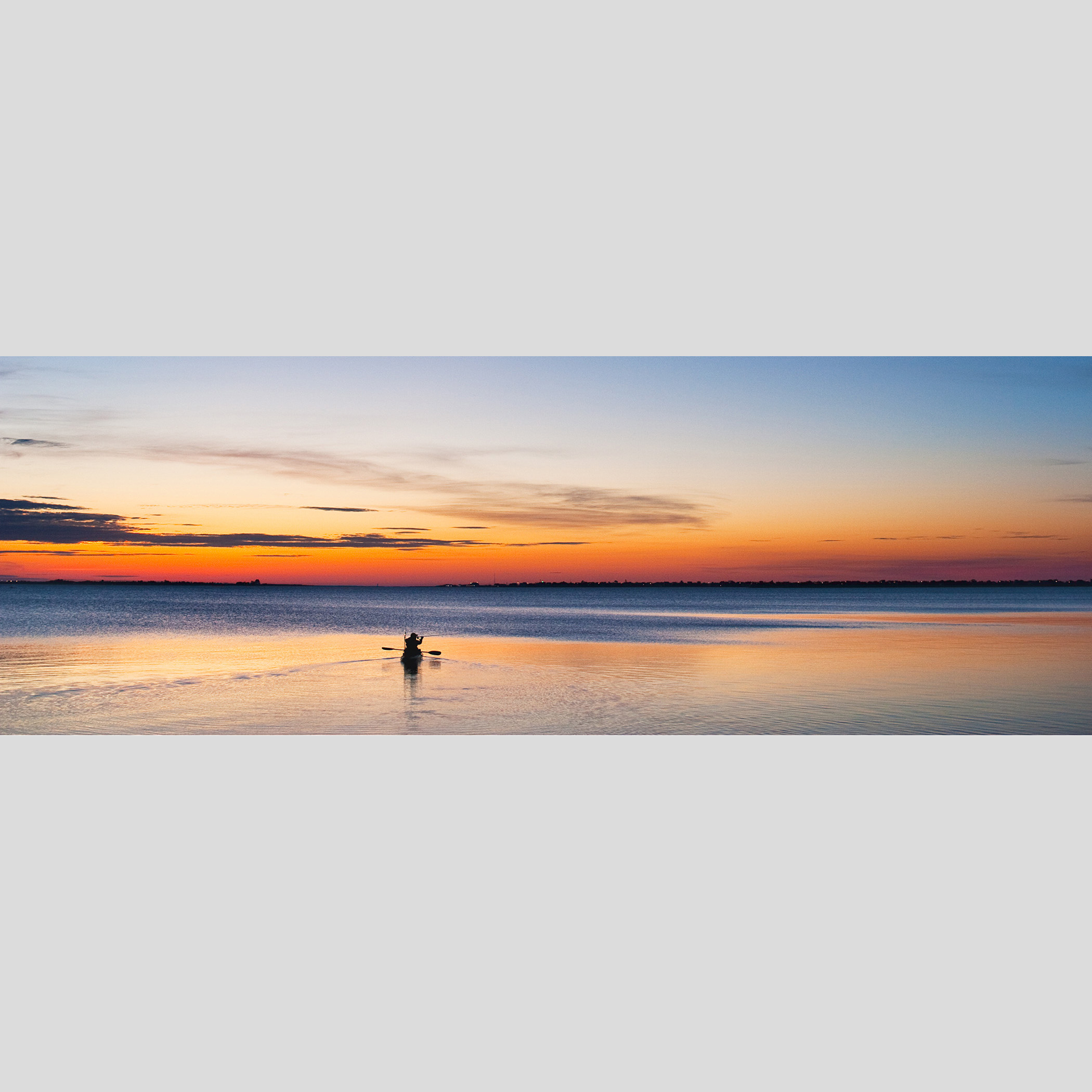 KAYAK FISHERMAN — Sunrise, Joppa Flats, Newburyport, MA – Image 1