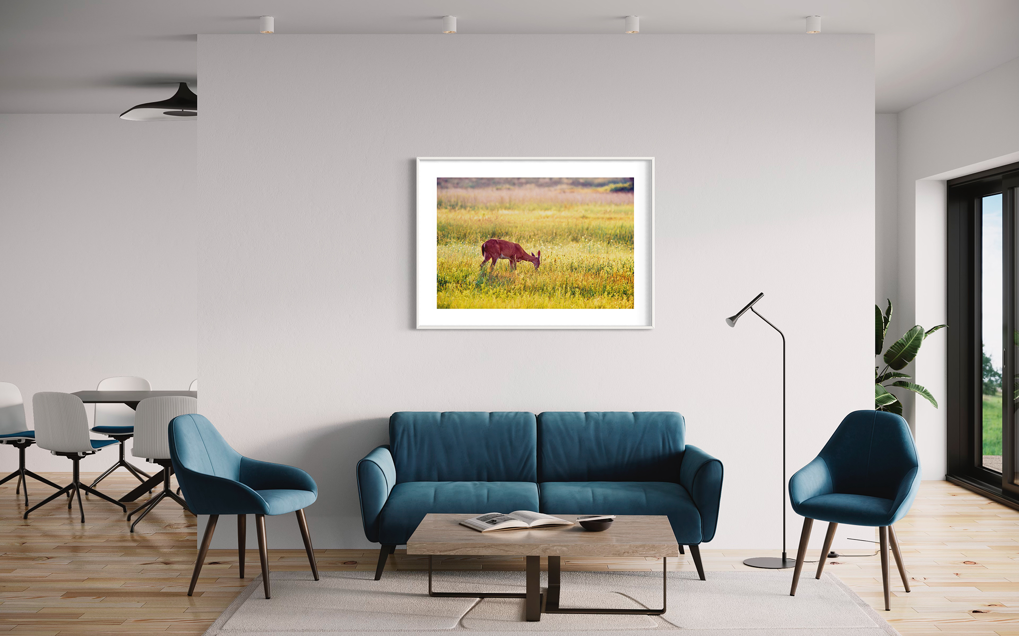 WHITE-TAILED DEER – Sunset, Plum Island, Newbury, MA – Image 3