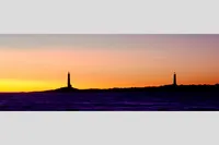 TWIN LIGHTS ll — Sunrise, Thacher Island, Off Rockport, Massachusetts – Image 1