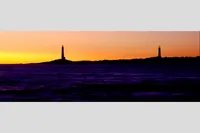 TWIN LIGHTS l — Sunrise, Thacher Island, Off Rockport, Massachusetts – Image 1