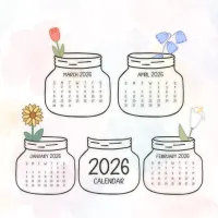 2026 Stack Up Calendar Floral – Image 2