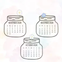 2026 Stack Up Calendar Floral – Image 4