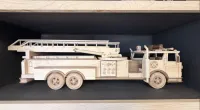 Fire Truck Wood Model – Image 1