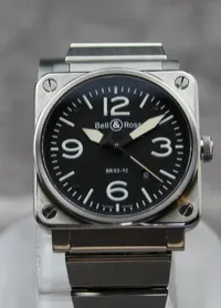 Bell & Ross BR01-92-S Steel on Steel Bracelet, 46mm, Full Set – Image 1