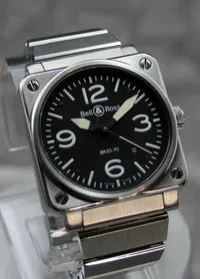 Bell & Ross BR01-92-S Steel on Steel Bracelet, 46mm, Full Set – Image 3