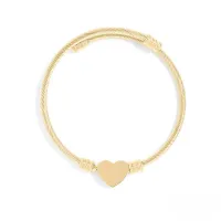 18K Gold PVD Heart Cuff Bracelet  – Image 1