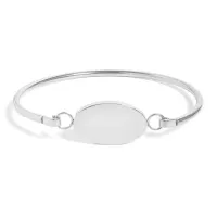 18K Gold PVD Oval Bracelet  – Image 2