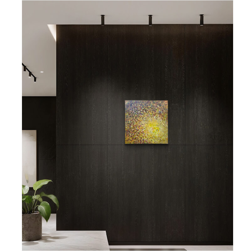 Sunlight Leaves - Acryl op doek – Afbeelding 2
