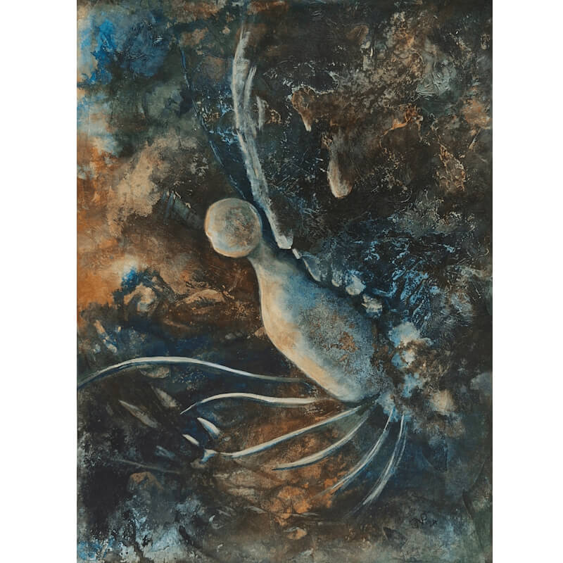 Angelbird – Acrylinkt op papier – Afbeelding 1