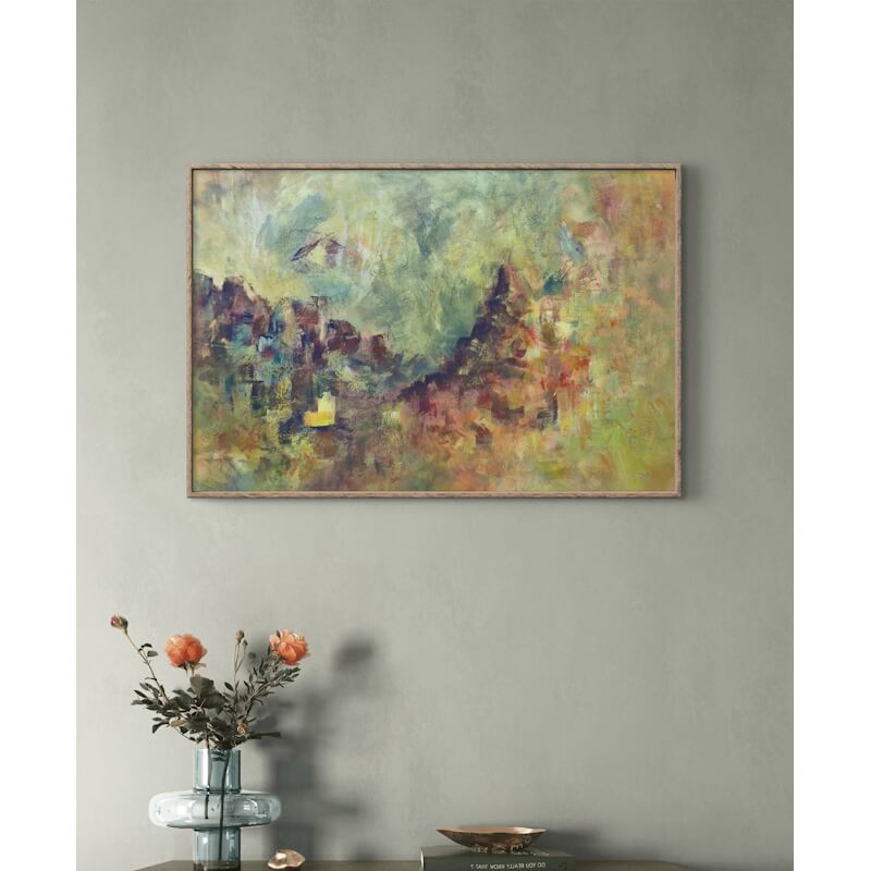 Mountain Light – Acrylverf op linnen doek – Afbeelding 2