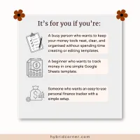 Personal Finance Tracker Google Sheets Template – Image 2