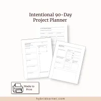 Intentional 90-Day Project Planner Printable – Image 1