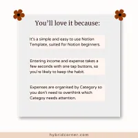 Income and Expense Tracker Notion Template  – Image 4