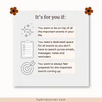 Personal Events Calendar Notion Template – Image 2