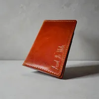 Vertical Folder Leather Wallet – Image 1