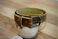 Olive Bridle Leather Belt – Image 3
