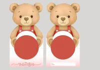 Teddy Bear Candy Dome Template – Image 1