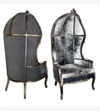 Beautiful Gray Polart Balloon Throne Chair – Image 3