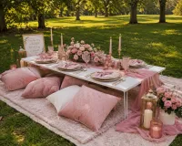 🌸Extra Large Romantic Picnic Setup  – Image 1