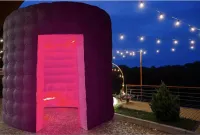 Black Inflatable LED Photo Booth Tent Rental – Image 3