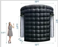 Black Inflatable LED Photo Booth Tent Rental – Image 6