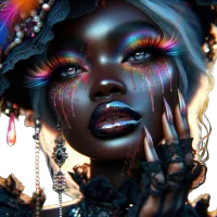 💖🌸 Beautiful Female Abstract Art with a Hint of Mystic Mini PNG Bundle  – Image 3