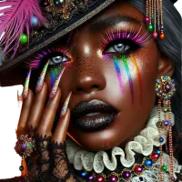  💖🌸 Beautiful Female Abstract Art with a Hint of Mystic Mini PNG Bundle  – Image 2