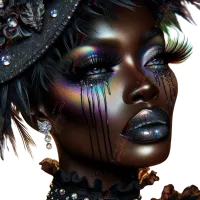  💖🌸 Beautiful Female Abstract Art with a Hint of Mystic Mini PNG Bundle  – Image 1