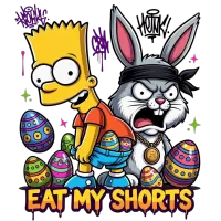 "Eat My Shorts" Easter PNG  – Image 1