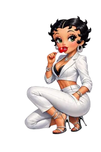 "HOW MANY LICKS DID YOU SAY" Betty Boop PNG – Image 2