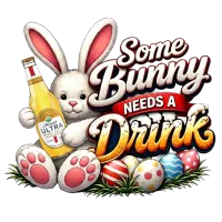  Bunny Needs a Drink PNG Bundle | Funny Easter Bunny Clipart  – Image 7