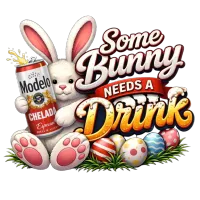  Bunny Needs a Drink PNG Bundle | Funny Easter Bunny Clipart  – Image 3
