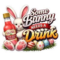  Bunny Needs a Drink PNG Bundle | Funny Easter Bunny Clipart  – Image 5