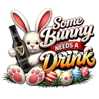  Bunny Needs a Drink PNG Bundle | Funny Easter Bunny Clipart  – Image 2