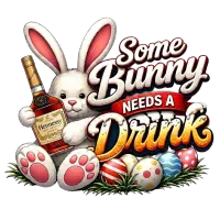  Bunny Needs a Drink PNG Bundle | Funny Easter Bunny Clipart  – Image 1
