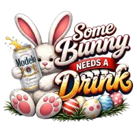 Bunny Needs a Drink PNG Bundle | Funny Easter Bunny Clipart  – Image 6