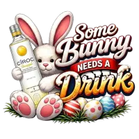 Bunny Needs a Drink PNG Bundle | Funny Easter Bunny Clipart  – Image 1