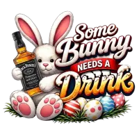 Bunny Needs a Drink PNG Bundle | Funny Easter Bunny Clipart  – Image 4