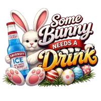 Bunny Needs a Drink PNG Bundle | Funny Easter Bunny Clipart  – Image 3