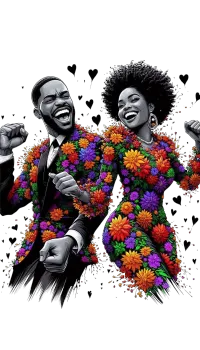 African American Couple PNG – Image 1
