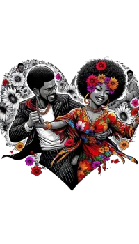 African American Couple PNG – Image 2