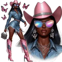  Cowgirl Glam PNG  – Image 1