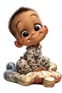 Adorable Cute Kiddo PNG  – Image 1