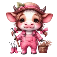 Adorable Pink Farm Pig PNG Bundle – Image 5