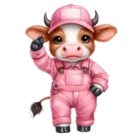 Adorable Pink Farm Pig PNG Bundle – Image 9