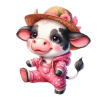 Adorable Pink Farm Pig PNG Bundle – Image 1